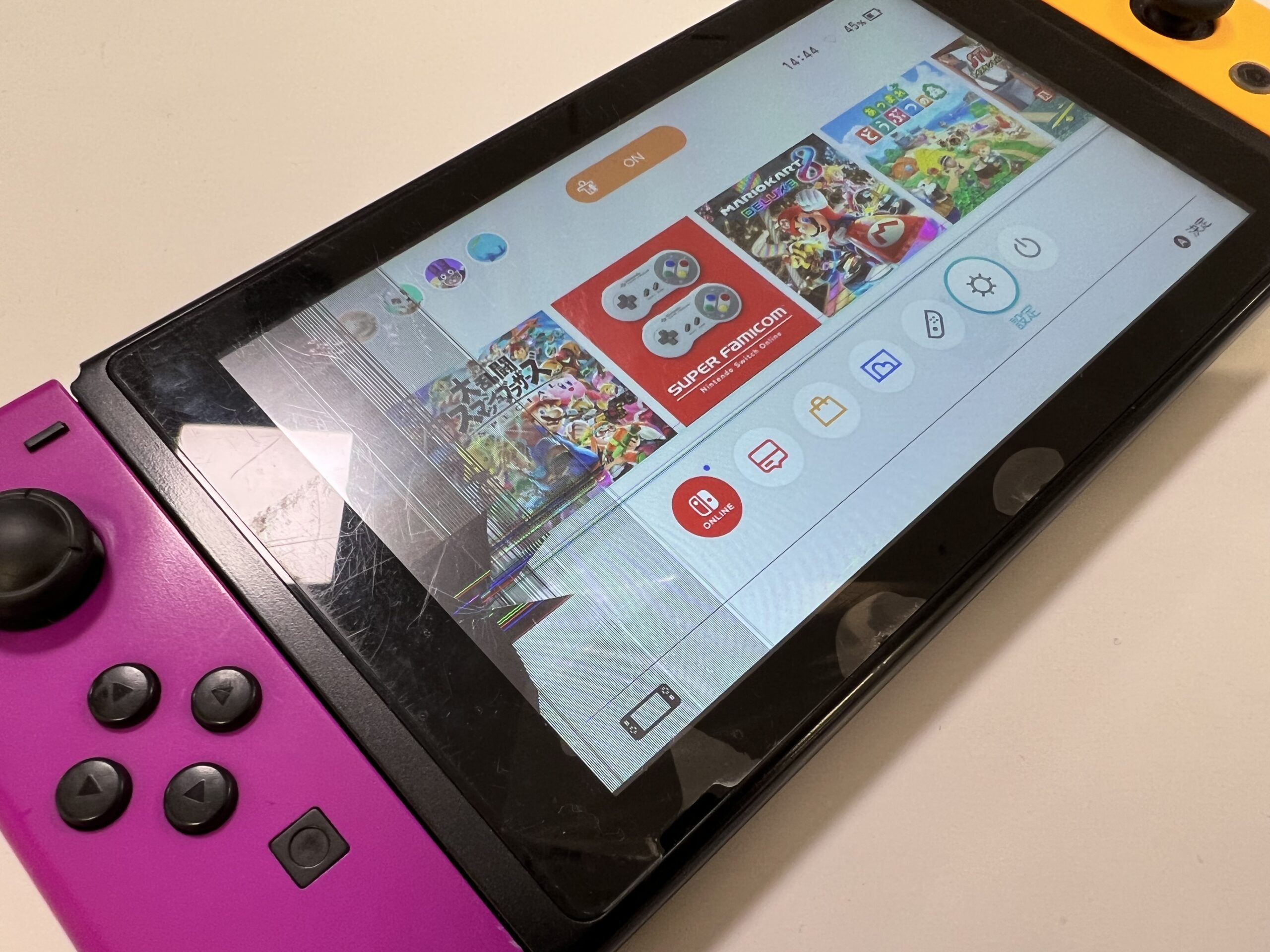 任天堂 スイッチ画面のみ 液晶割れ無し 2017年 ジャンク品 任天堂