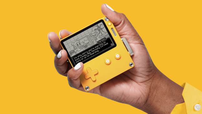 ハンドルをグルグル回せ！ゲームも作れる携帯ゲーム機「Playdate