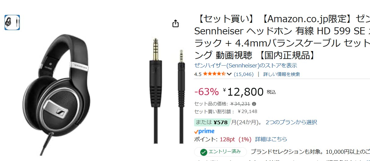 オーディオ沼にようこそ！HD 599 SE＋4.4mmバランスケーブルの入門
