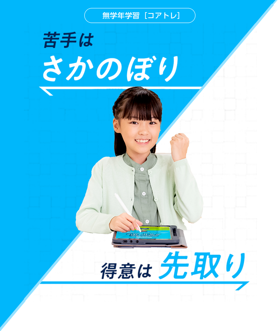 無学年学習［コアトレ］のご紹介｜タブレットで学ぶ小学生向け通信教育