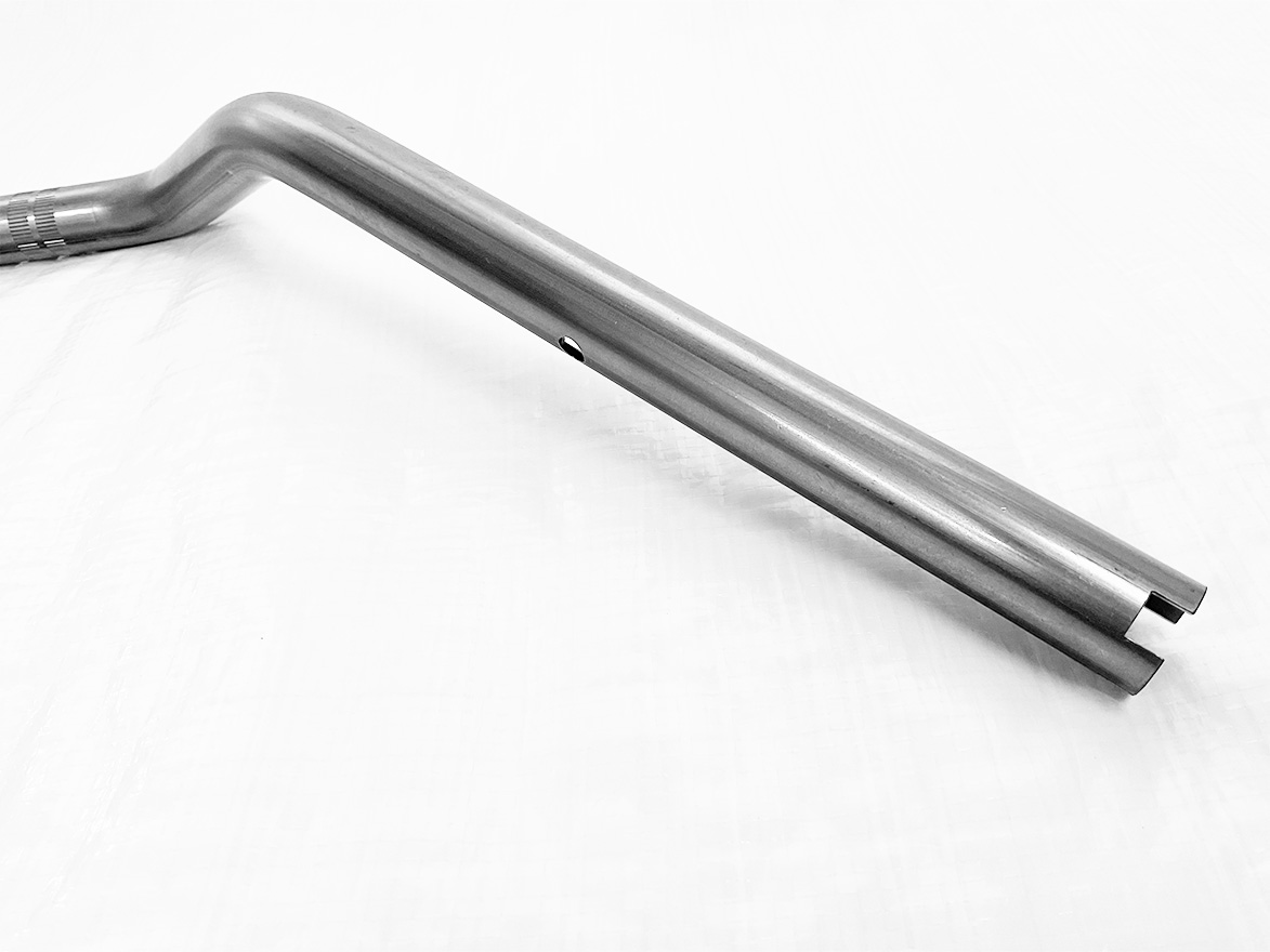 インディアン用カスタムハンドル（ローレット加工＋穴あけ加工＋切り