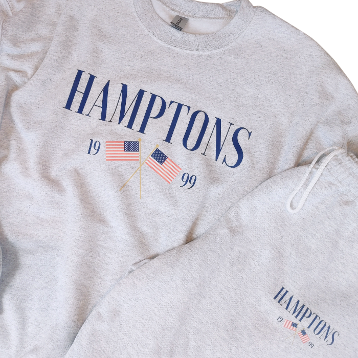 Shop the Hamptons American Flag Lounge Sweat Set | Smile & Soul