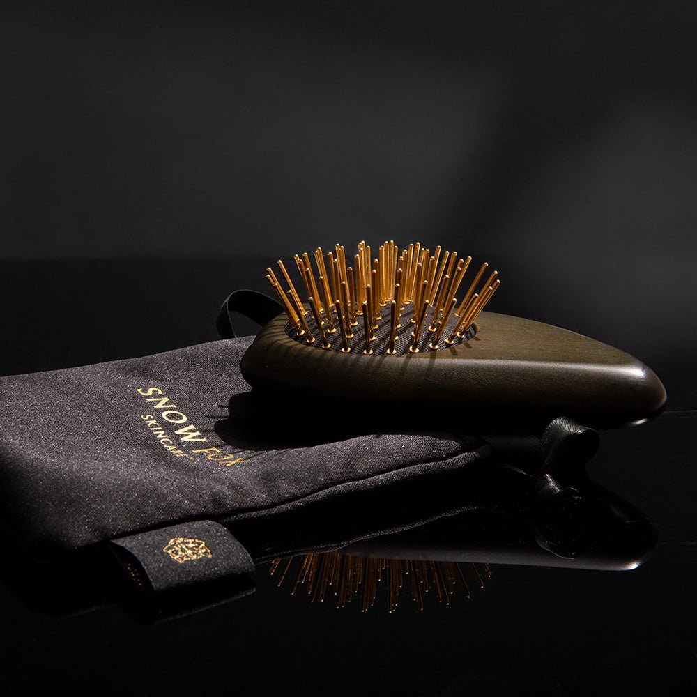 美品】 FOX GUA SHA ヘアブラシ プレミアム FOX カッサ ゴースト