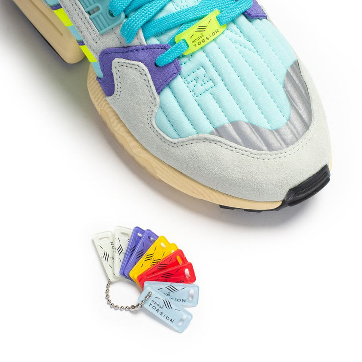 Adidas ZX Torsion Clear Aqua Solar Yellow Purple EF4343 – Sneaker