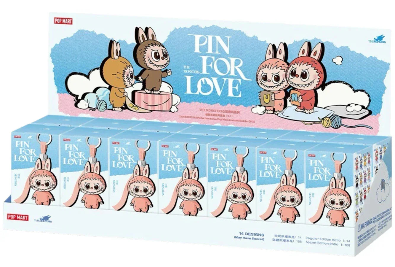 Pop Mart Labubu Pin for Love N-Z Sealed Case – 14 blind boxes
