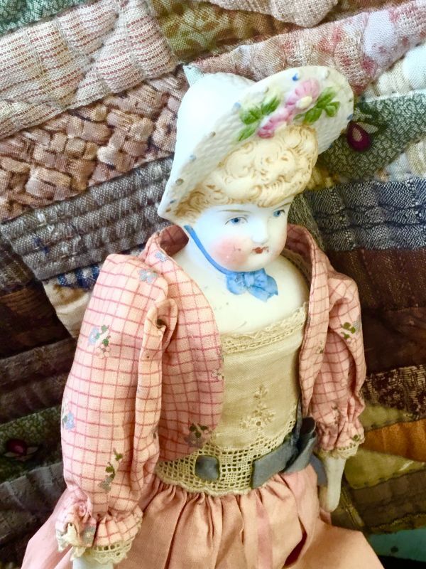 ボンネットヘッドのパリアンドール 32cm アンティークドール - SNAP