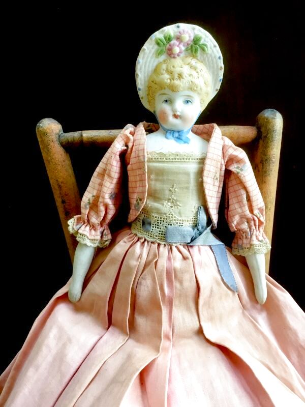 ボンネットヘッドのパリアンドール 32cm アンティークドール - SNAP