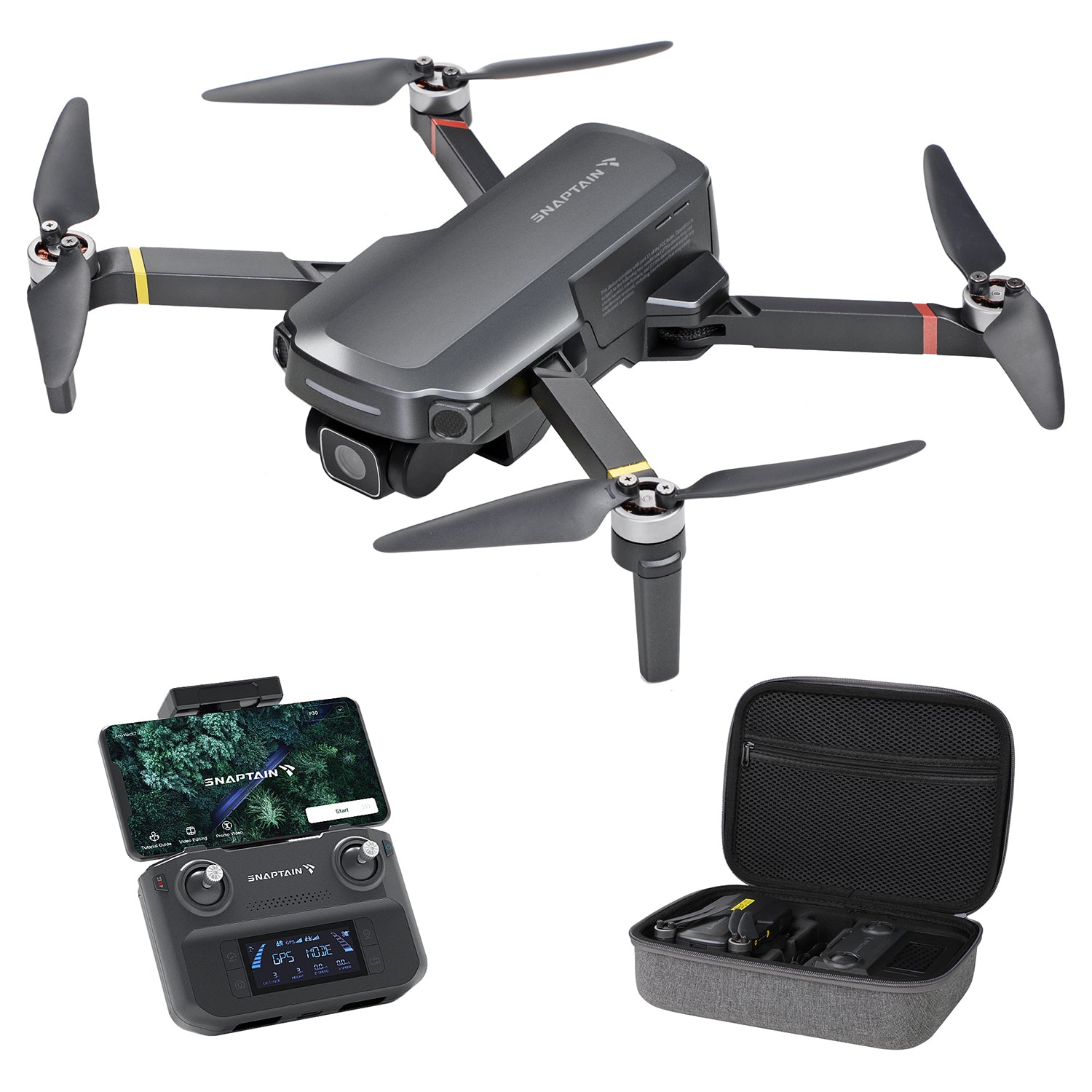 Snaptain P30 GPS Drone with Remote Controller - Grey