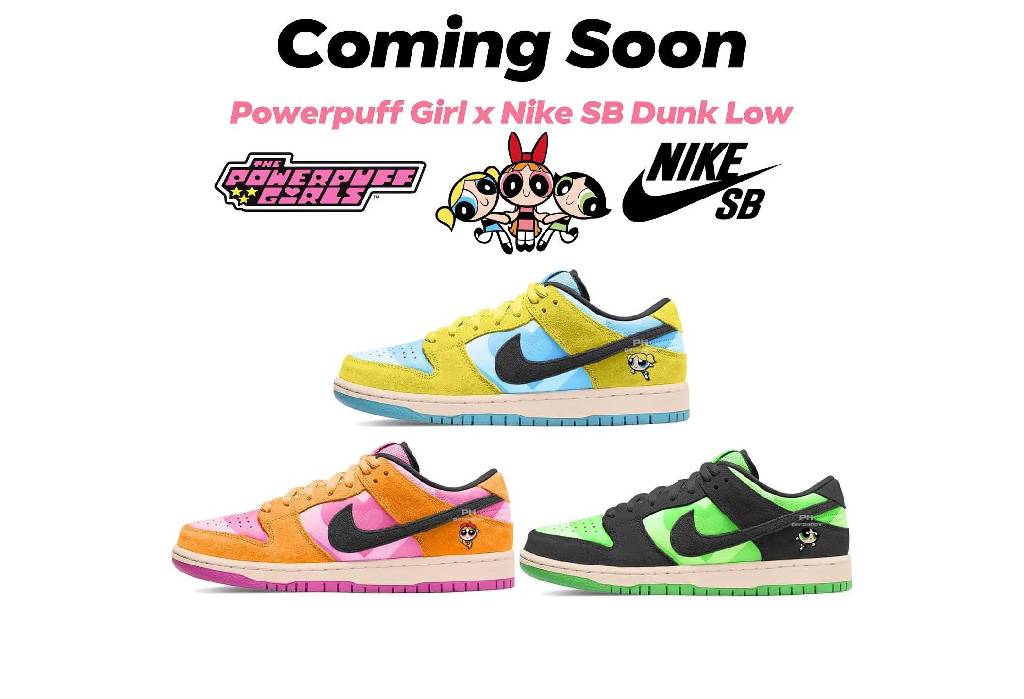 The Powerpuff Girls x Nike SB Dunk Low | SNKRDUNK Magazine