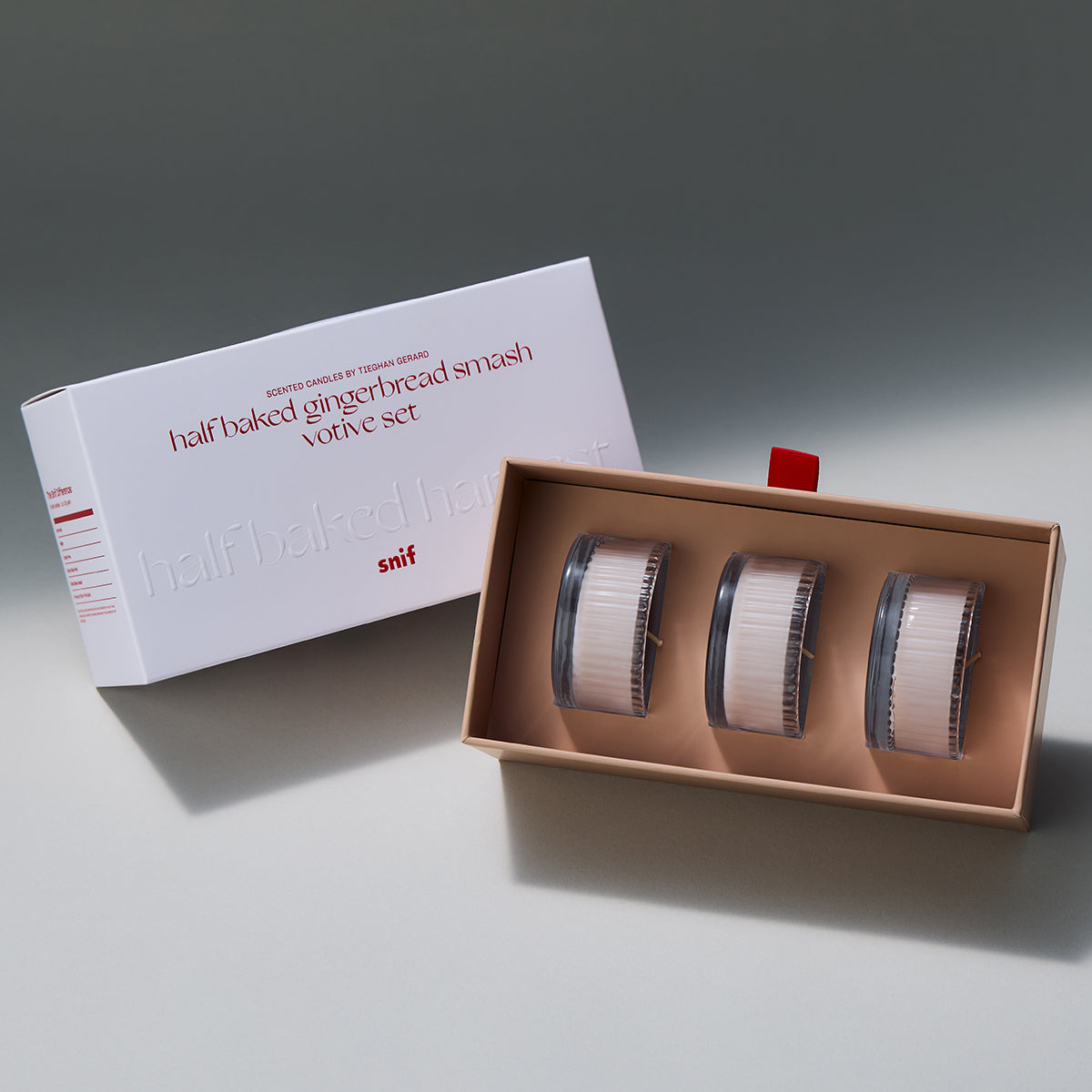 Half Baked Gingerbread Smash Votive Candle Set | Mini Holiday