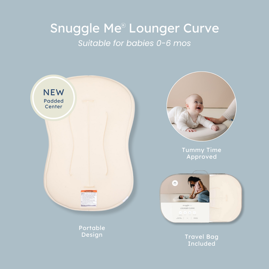 Infant Lounger Curve | Slate – Snuggle Me Organic