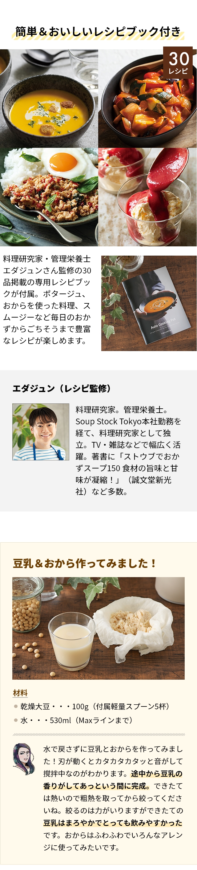 ブレンダー ミキサー レコルト ソイ＆スープブレンダー RSY-1