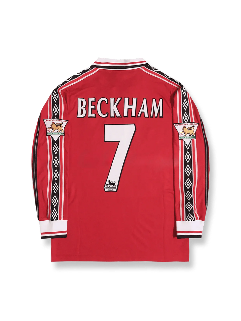 98/99 マンチェスター・ユナイテッド ホーム ベッカム 7番 - トレブル