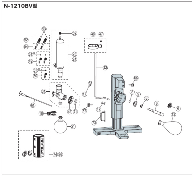 関連装置・部品｜小型ロータリーエバポレーター | EYELA 東京理化器械