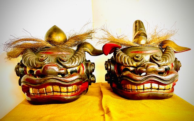 一対の小振りの獅子頭：ヤマガタンver9｜山形の人脈データベース