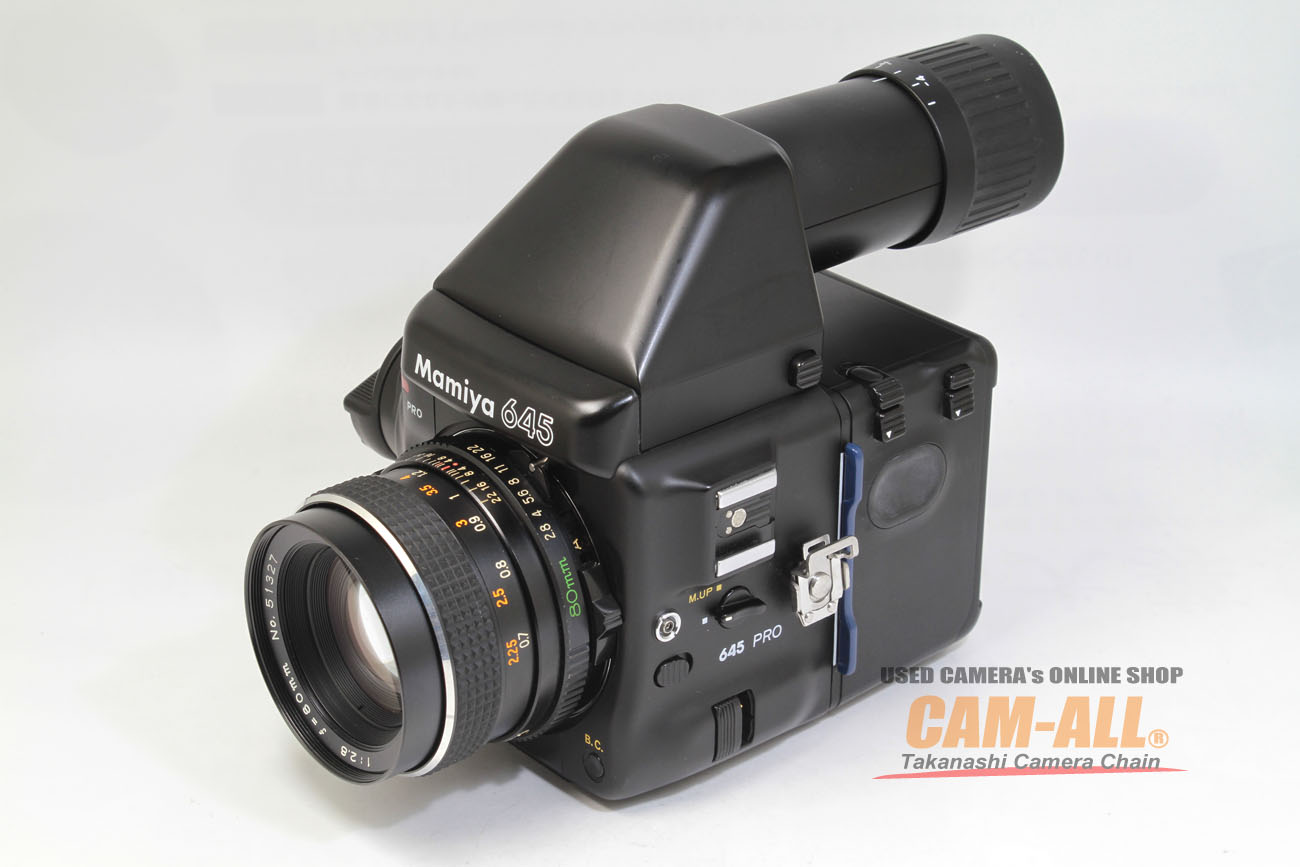 中古 マミヤ 645プロ+AEファインダー FK402+C80mm F2.8 セット 程度