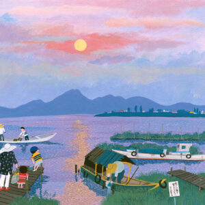 夕日の湖 | アートカフェ オフィシャルサイト