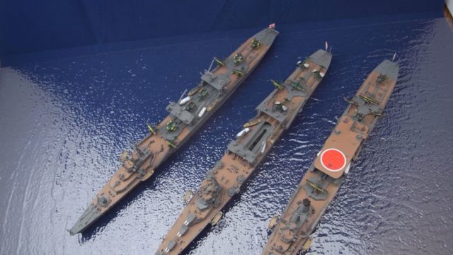水上機母艦 日進、瑞穂、千歳】完成写真｜なみだれ日記