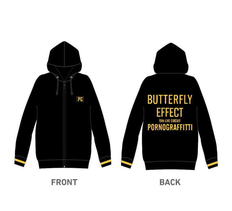 ポルノグラフィティ バタフライエフェクト フルジップパーカー