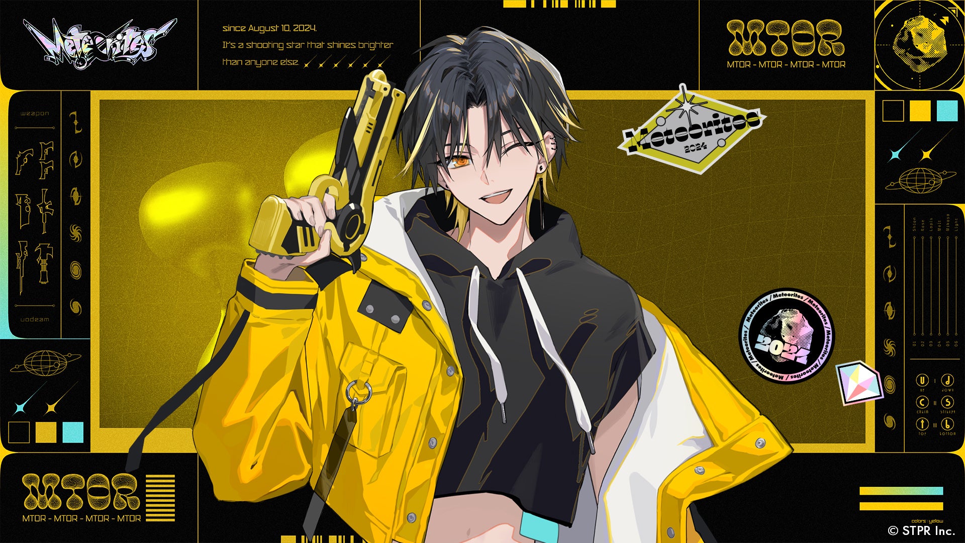 STPR所属の明雷らいと(めておら)、誕生日の7月30日(水)に描き下ろし