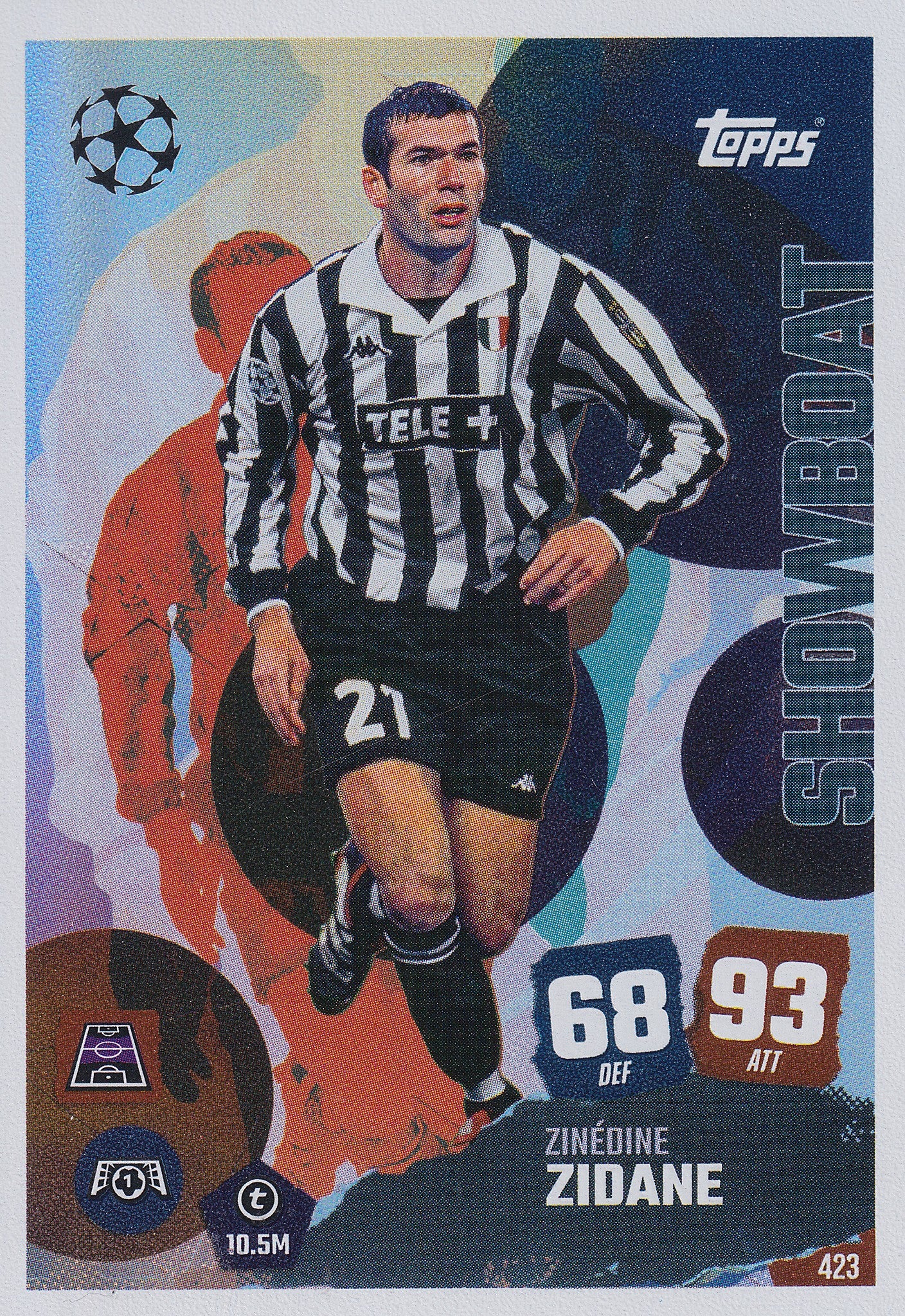 423. ZINEDINE ZIDANE - JUVENTUS - SHOWBOAT - Sportmemos