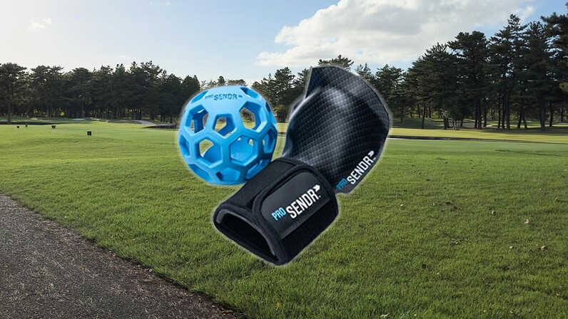 鶴原さんが実演！注目のスイング練習器具「ProSENDR（プロセンダー