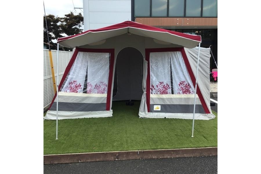 行きつく先にヴィンテージロッジテント有り！ドイツ製のヴィンテージ