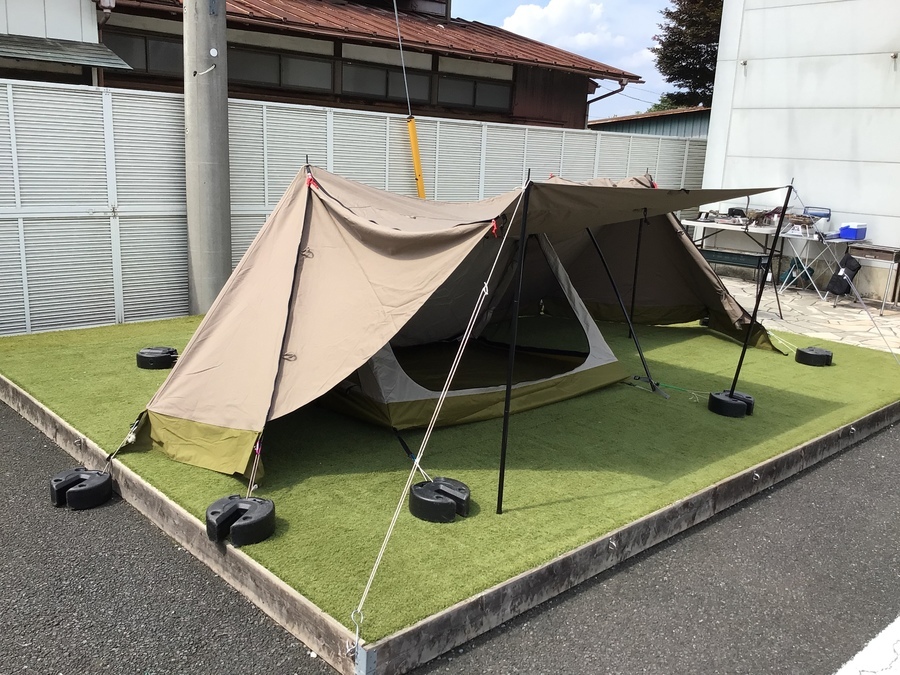 テンマクデザイン 大炎幕、自立ポール2店セット 大炎幕フルセット 自立