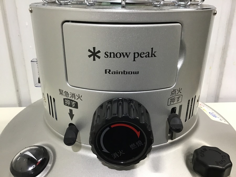 雪結晶映えるお洒落石油ストーブ！snow peak（スノーピーク