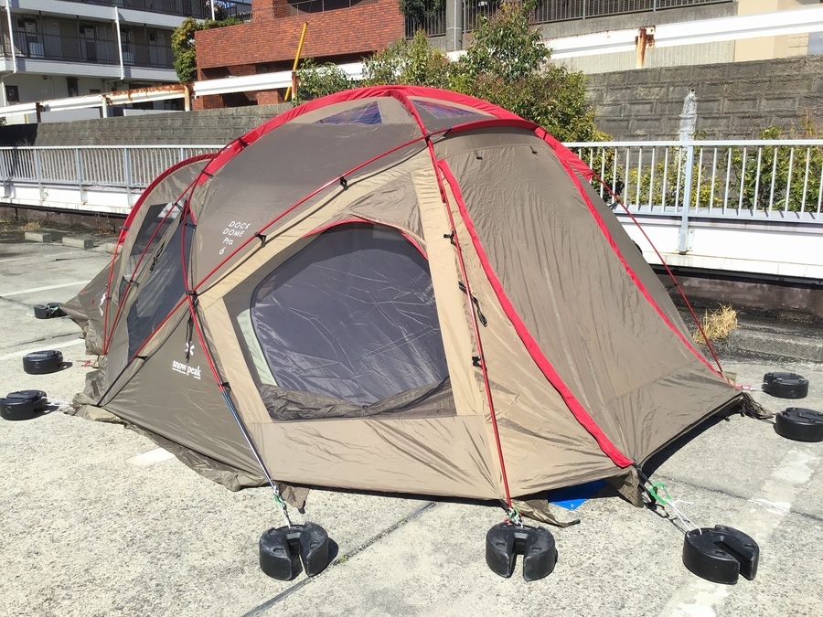 これからの時期はスノーピークのドックドームPro.6で快適なキャンプを