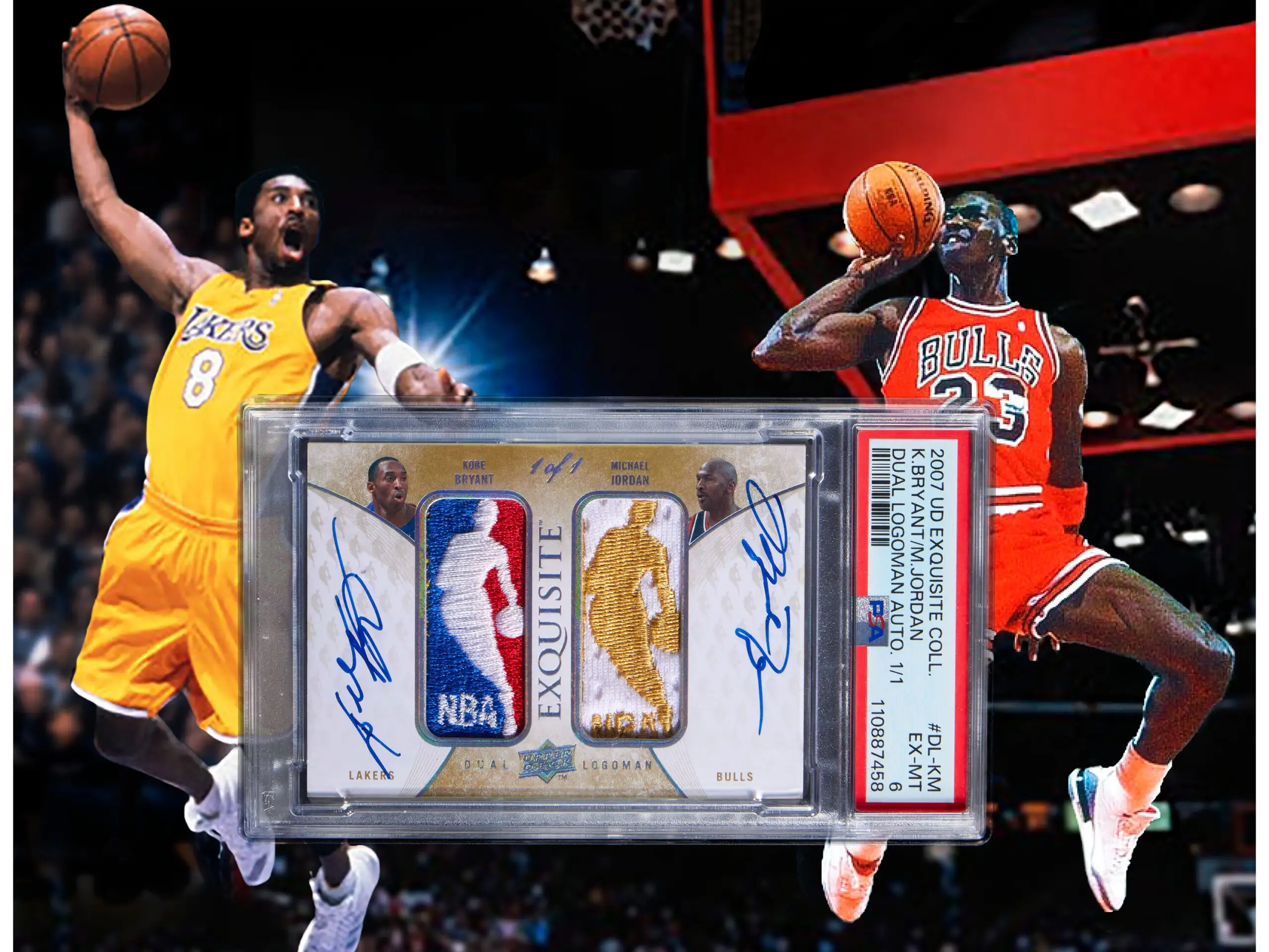 BREAKING NEWS: Michael Jordan, Kobe Bryant #1/1 Logoman card sets