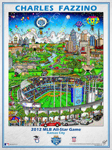 MLB All-Star Game 2012 (Kansas City) Commemorative Pop Art Poster
