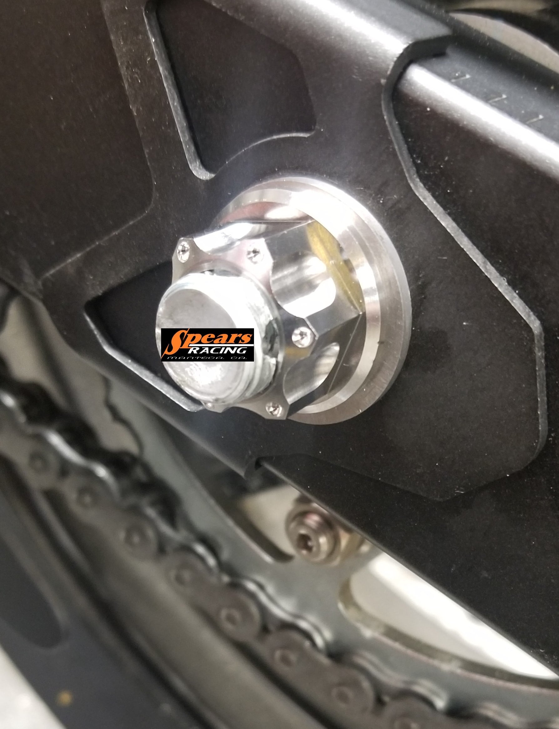 Ninja 400 Titanium Front/Rear Axle Nut Kit Spears Racing