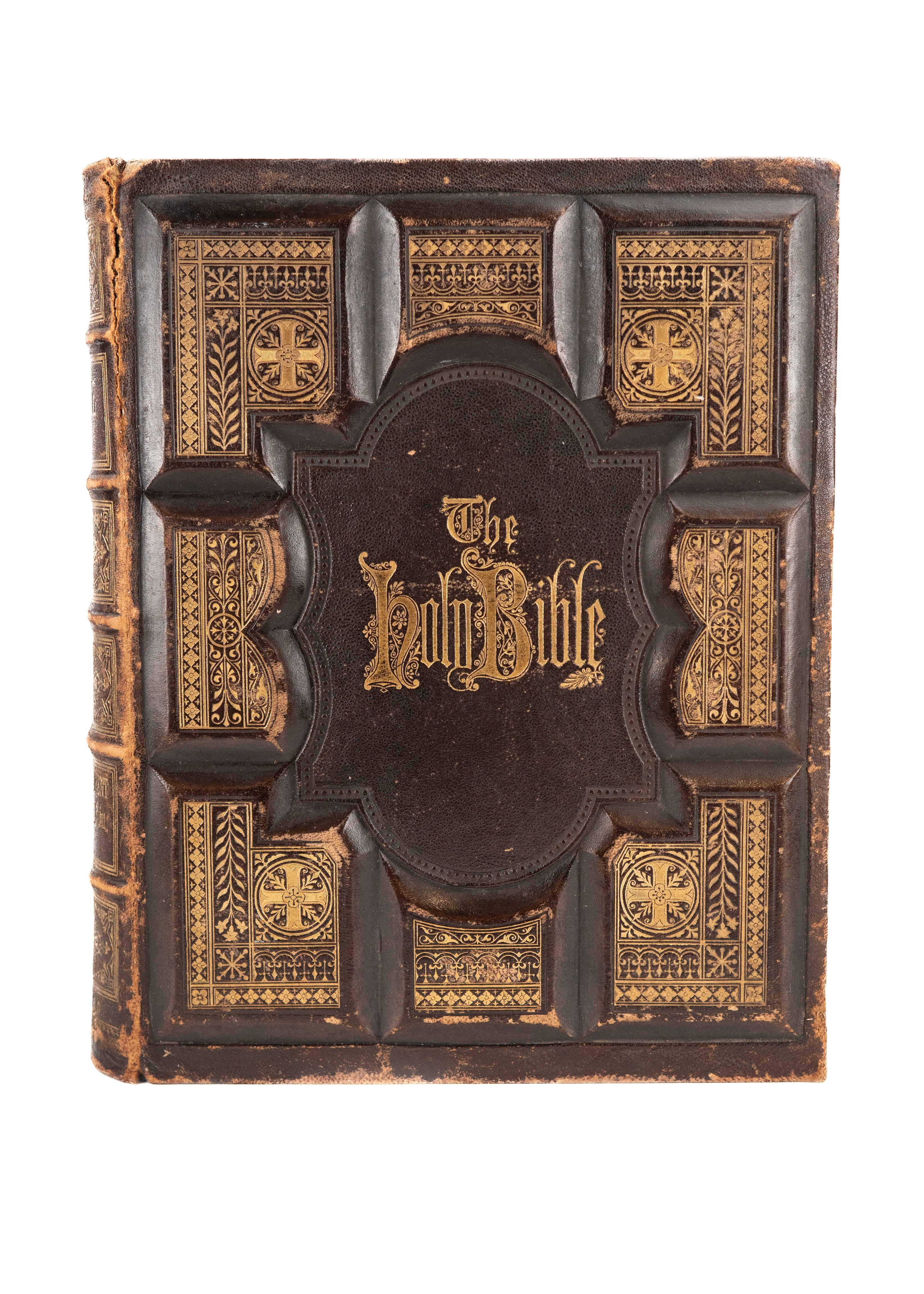 1885 THE HOLY BIBLE. Illustrated, Parallel New Testament, Etc