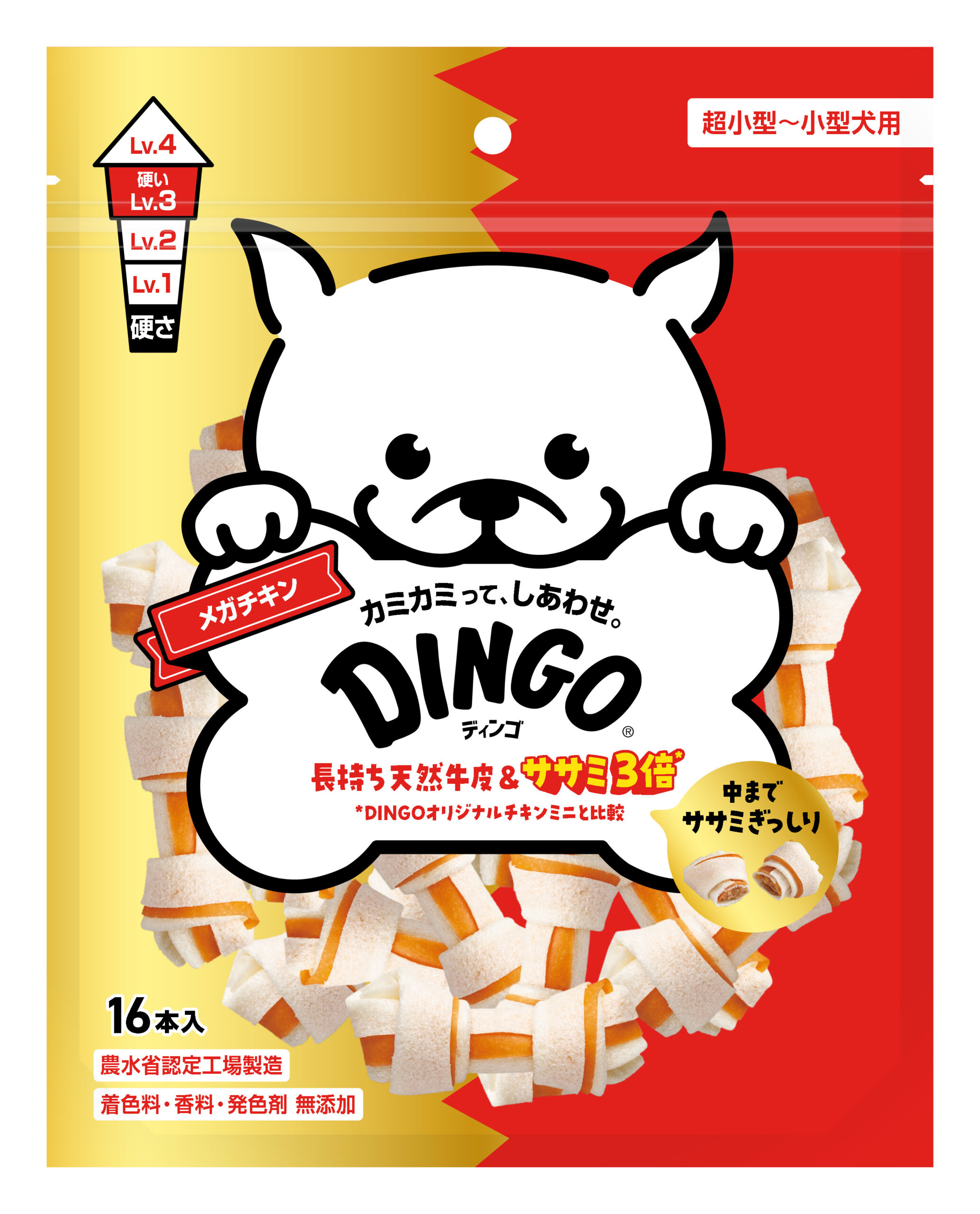 ディンゴ メガチキン 16本入｜犬・猫関連商品｜スペクトラム ブランズ