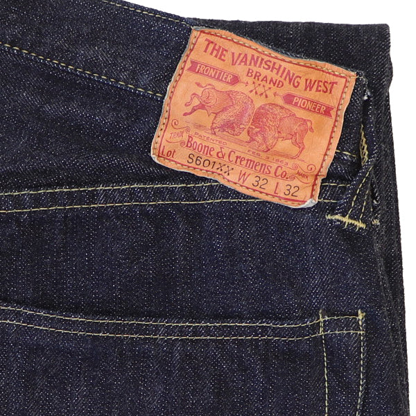 1944-45 WWII MODEL 5 POCKET JEANS / Lot S601 XX Length 32″ / ONE