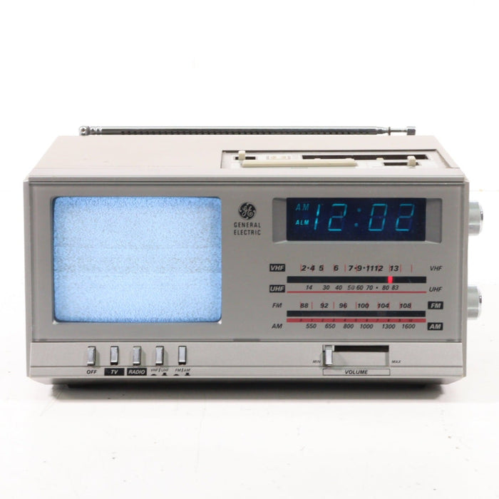 GE General Electric 7-7225A Portable FM AM Clock Radio Television