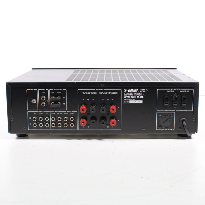 Yamaha A-520 Natural Sound Stereo Integrated Amplifier (1985