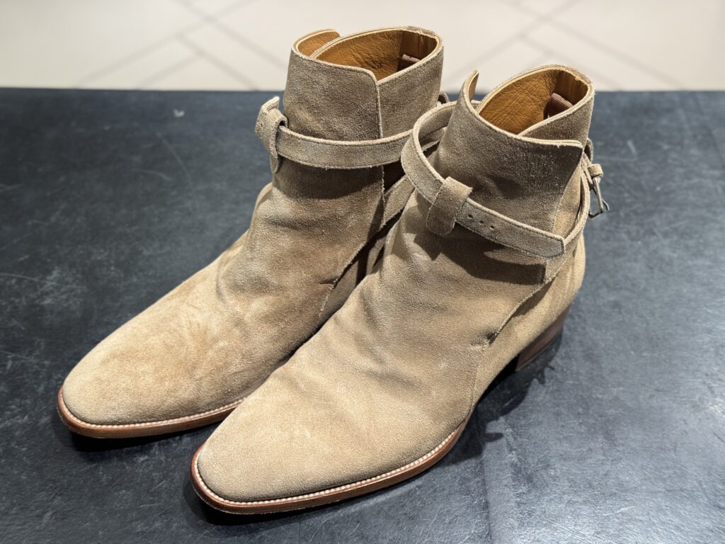 SAINT LAURENT（サンローラン）ジョッパーブーツ｜ハーフラバー補強と