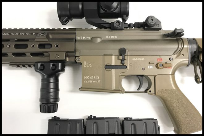 東京マルイ HK416 デルタカスタム FDE 次世代電動ガン フォアグリップ