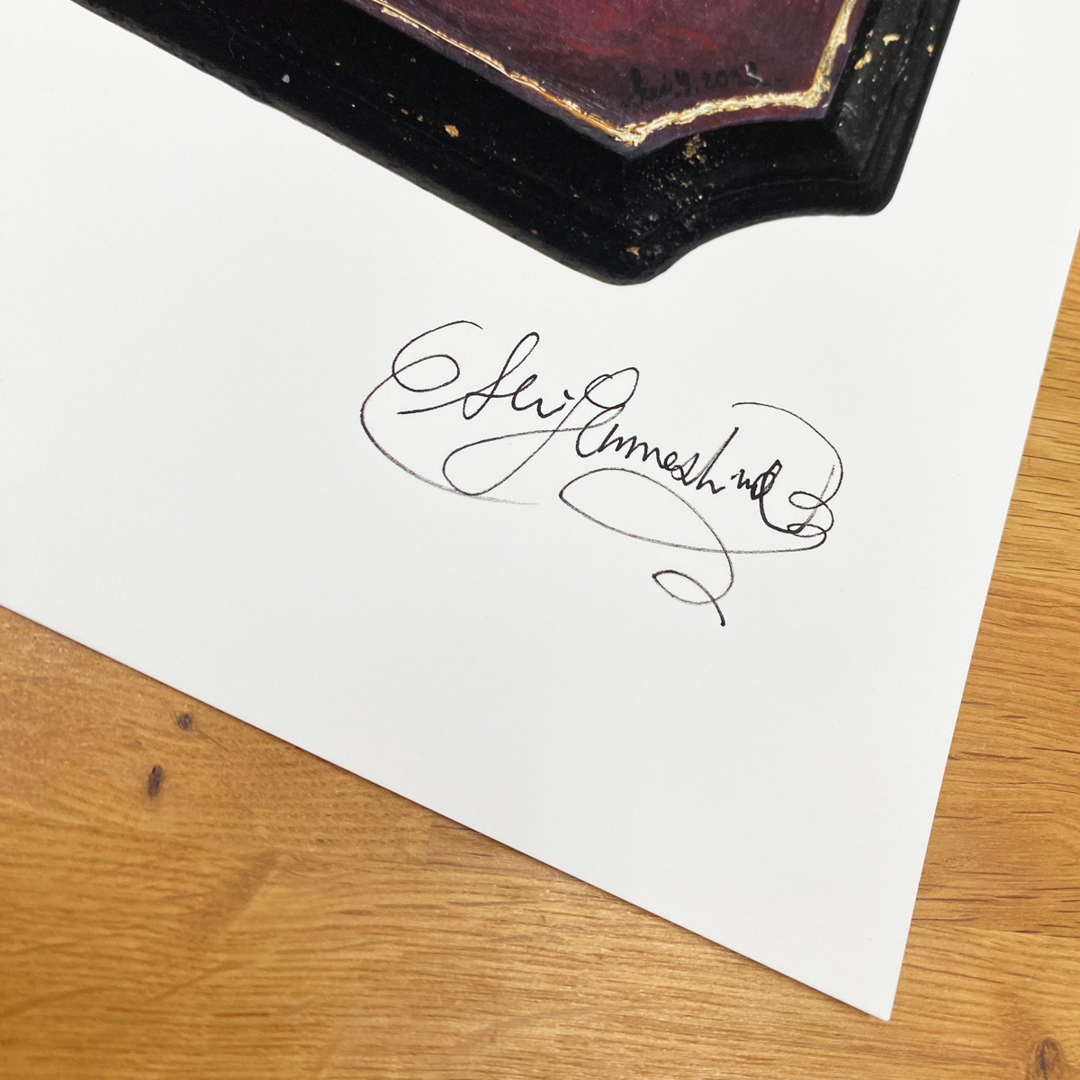 1408パ 作品「静穏な響き」直筆サイン入り Chie Art1408パ 作品「静穏