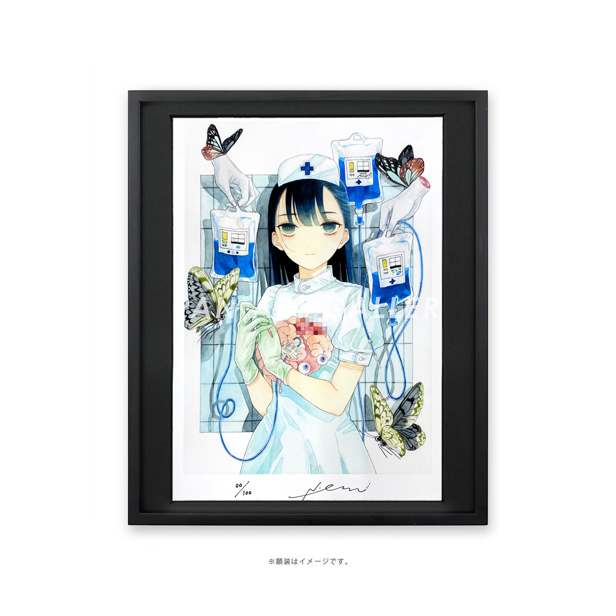 エル・カザド 直筆サイン入り額装複製原画(エリス/ナディ) GOODS