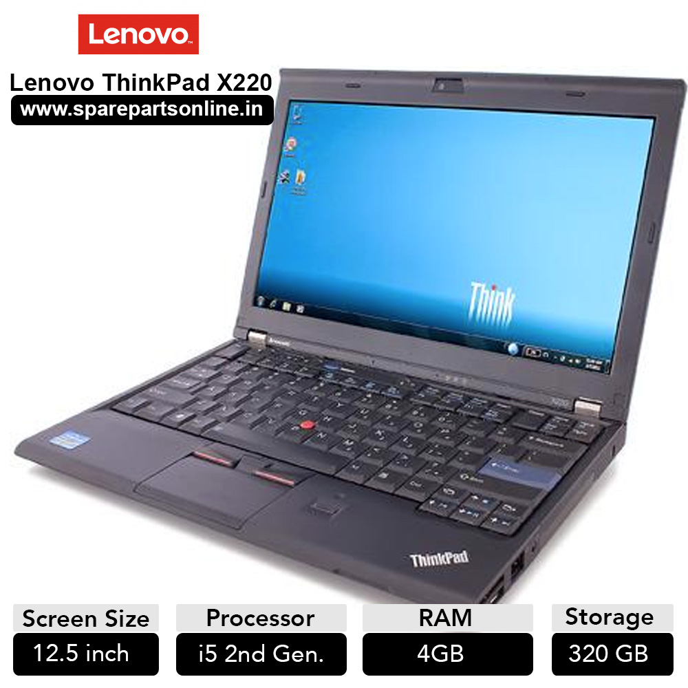 Lenovo Thinkpad X220 Used Laptop with 12.5 inch Screen Core i5