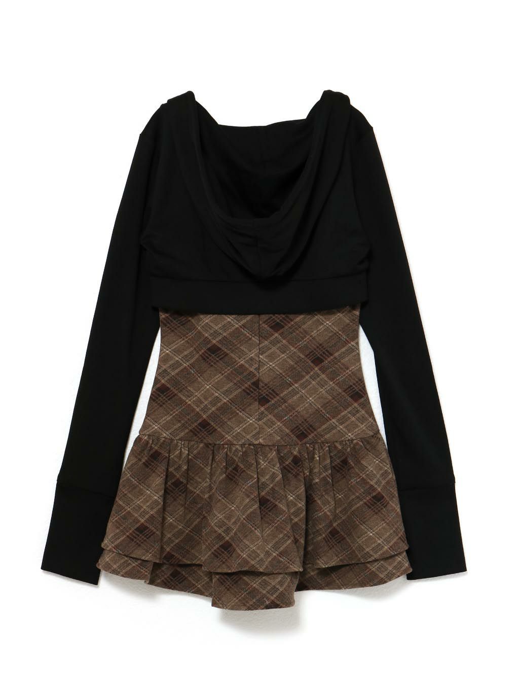 BUBBLES】チェックパーカーワンピース | sparkling mall online store