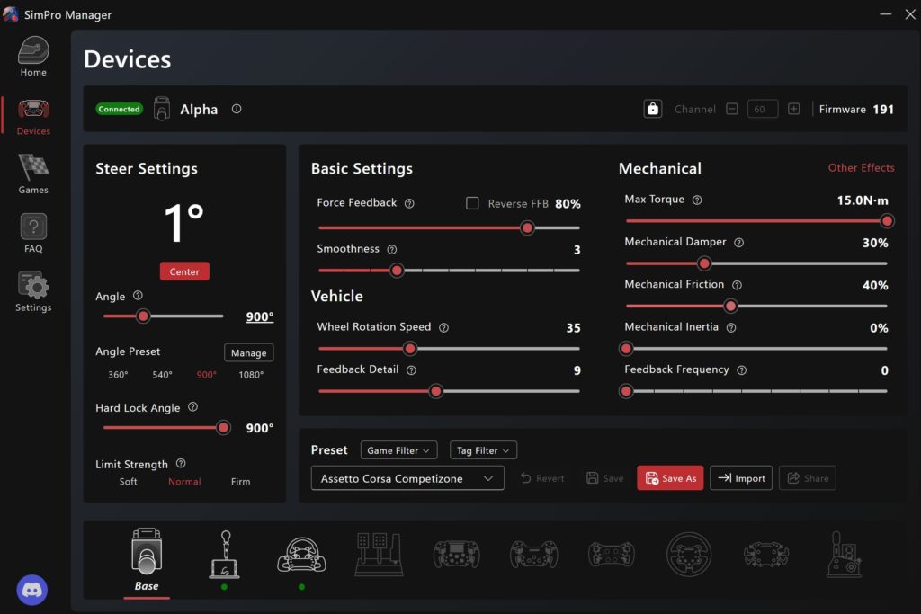 PC用ダイレクトドライブハンコン 「Simagic Alpha」をレビュー｜マコト