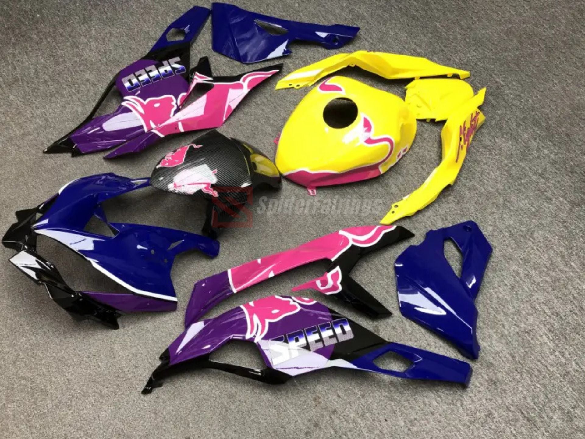 Yellow and Purple with Pink RedBull-Kawasaki-ZX4RR/ZX25R 2020-2024
