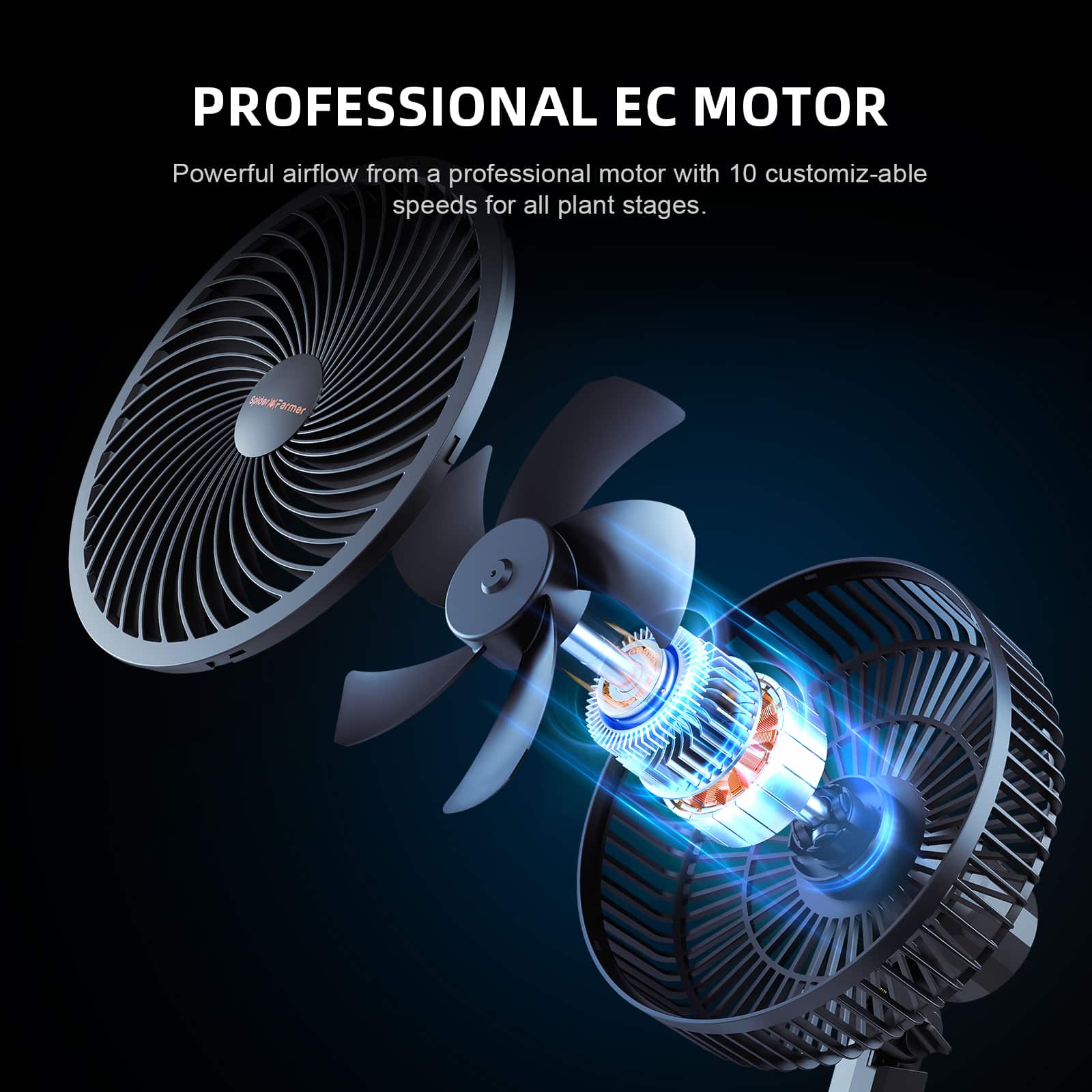 Pre-Order | Spider Farmer® 6インチ クリップファン｜ECモーター搭載