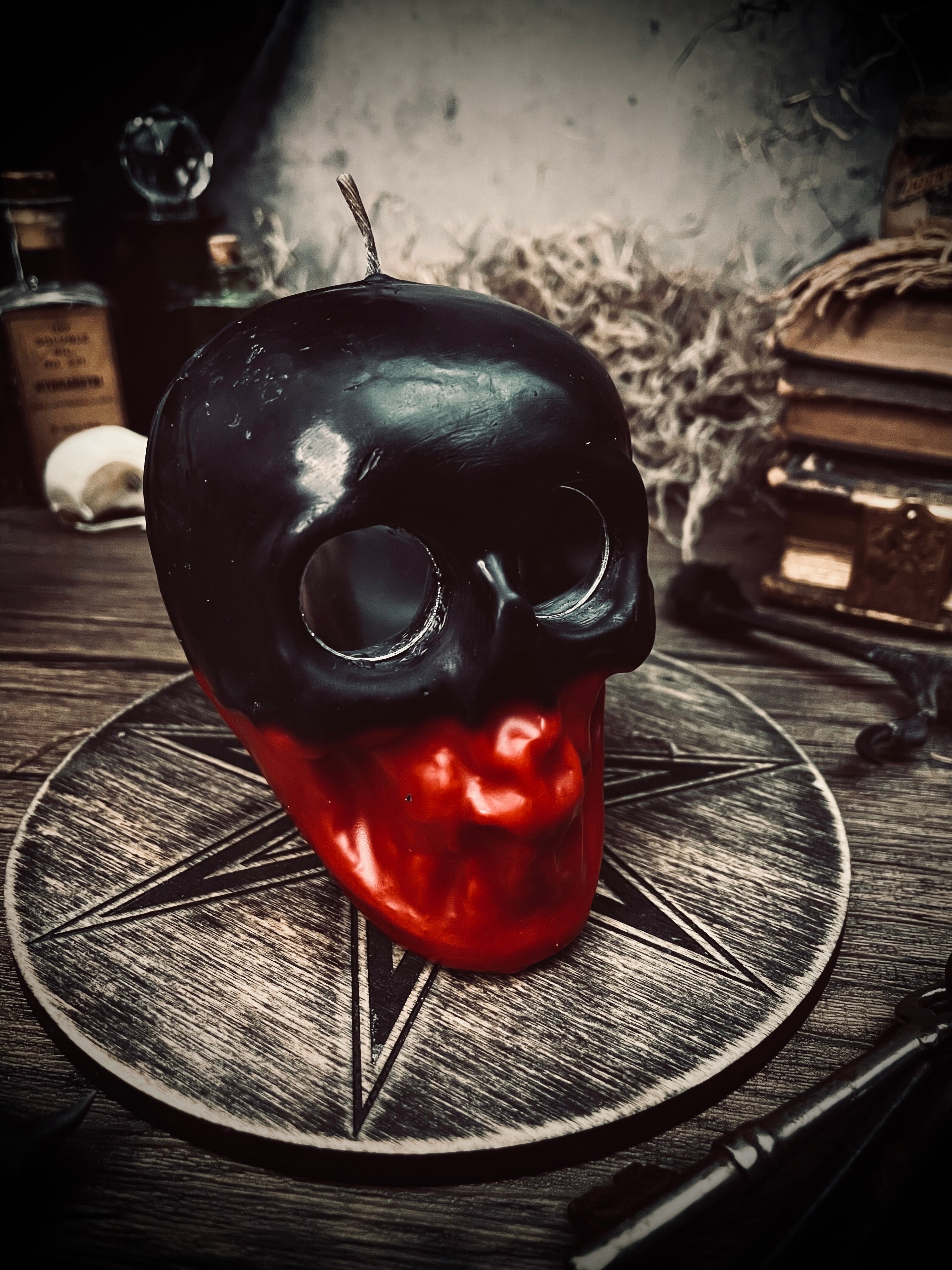 Reversing Skull Candle w/ Mirrors – Spiritus Arcanum