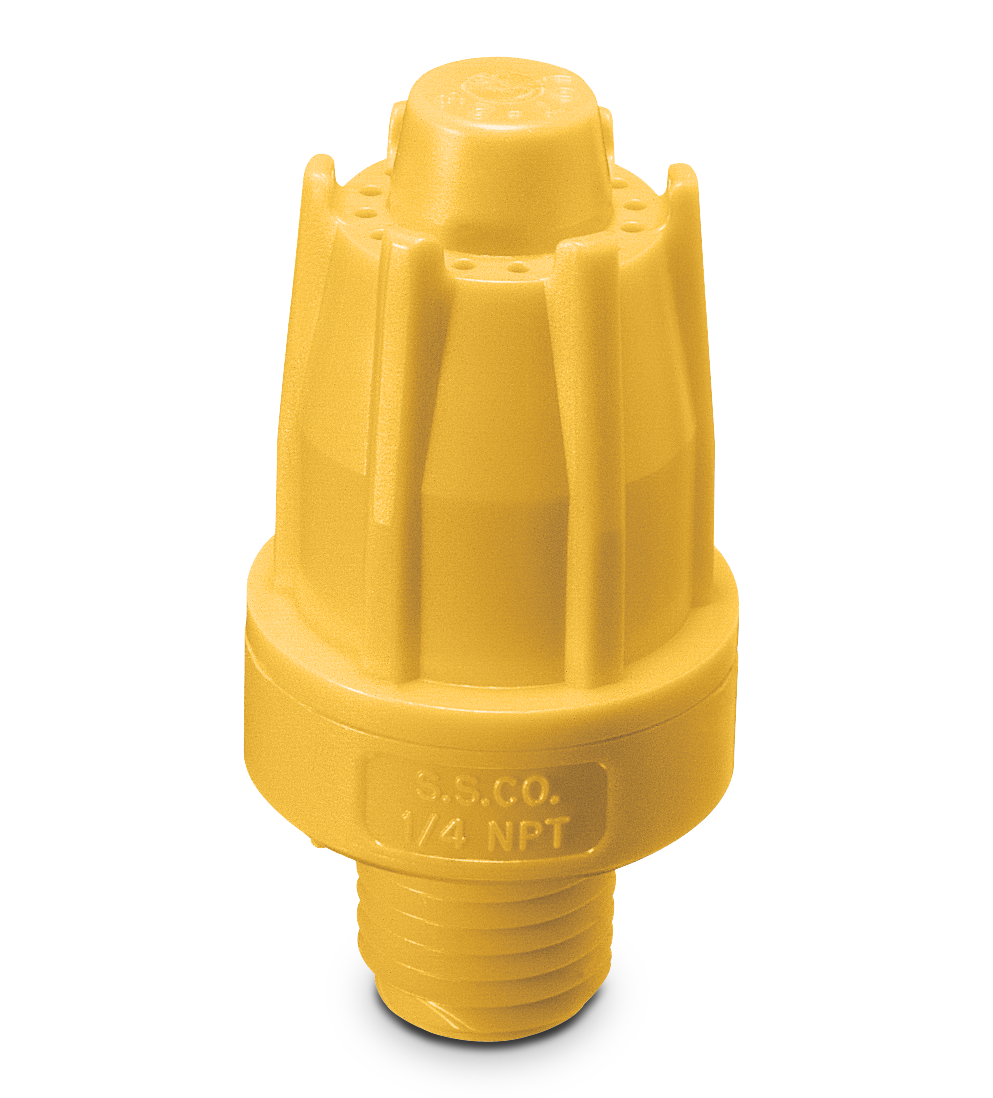 WindJet® Nozzle, ABS plastic, AAB707-1/4-15 | Spraying Systems Co.