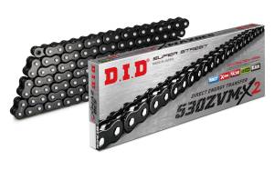 DID Chain 530 ZVMX2 Super-Street X'ring Chain GLOSS BLACK